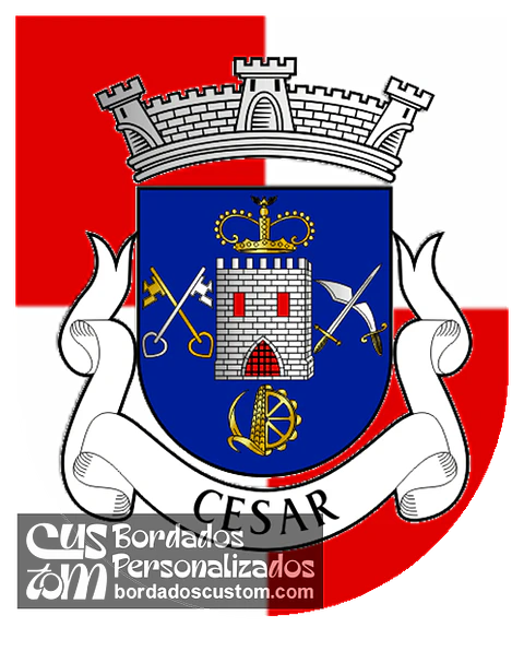 Emblema Bordado Freguesia de Cesar (Oliveira de Azeméis, Aveiro)
