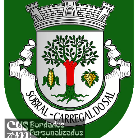 Emblema Bordado Antiga Freguesia de Sobral (Armamar, Viseu) 1