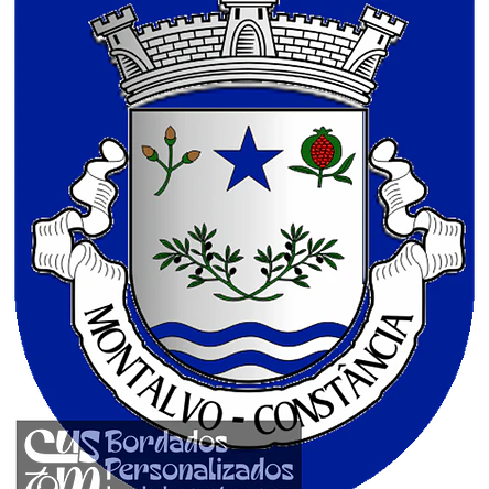 Emblema Bordado Freguesia de Montalvo (Constância, Santarém) 1