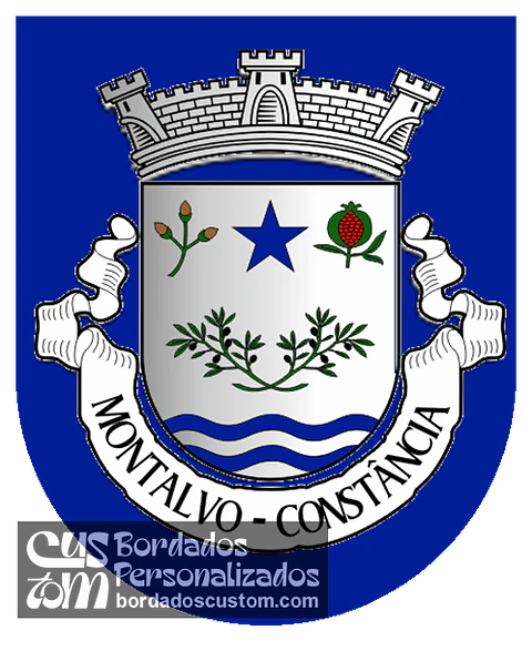 Emblema Bordado Freguesia de Montalvo (Constância, Santarém)
