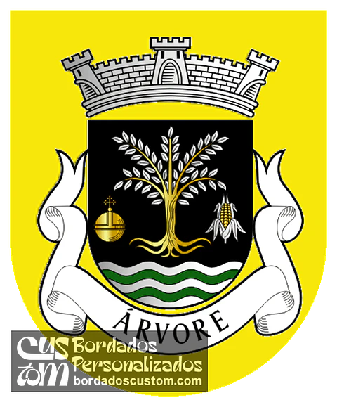 Emblema Bordado Freguesia de Árvore (Vila do Conde, Porto)