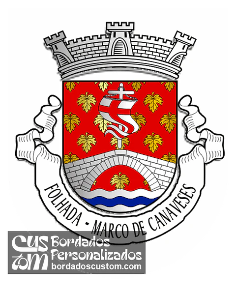 Emblema Bordado Antiga Freguesia de Folhada (Marco de Canaveses, Porto)