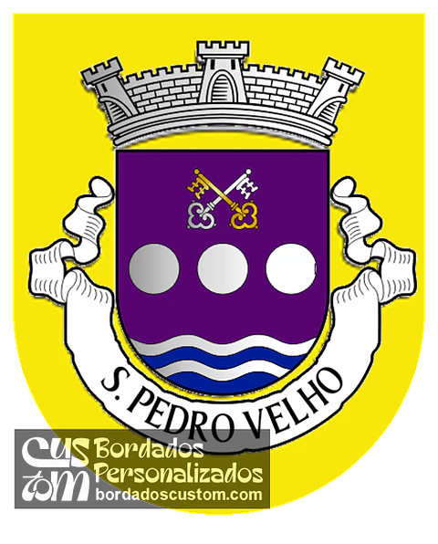 Emblema Bordado Freguesia de São Pedro Velho (Mirandela, Bragança)