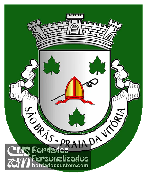 Emblema Bordado Freguesia de São Brás (Praia da Vitória, Açores)