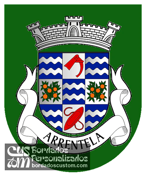 Emblema Bordado Antiga Freguesia de Arrentela (Seixal, Setúbal)