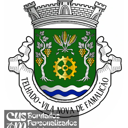Emblema Bordado Antiga Freguesia de Telhado (Vila Nova de Famalicão, Braga) 1