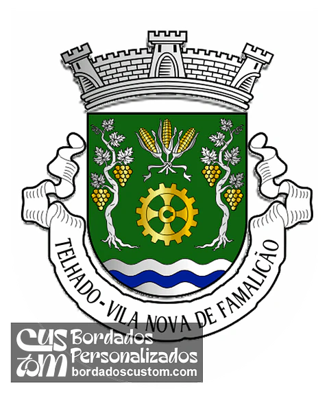 Emblema Bordado Antiga Freguesia de Telhado (Vila Nova de Famalicão, Braga)