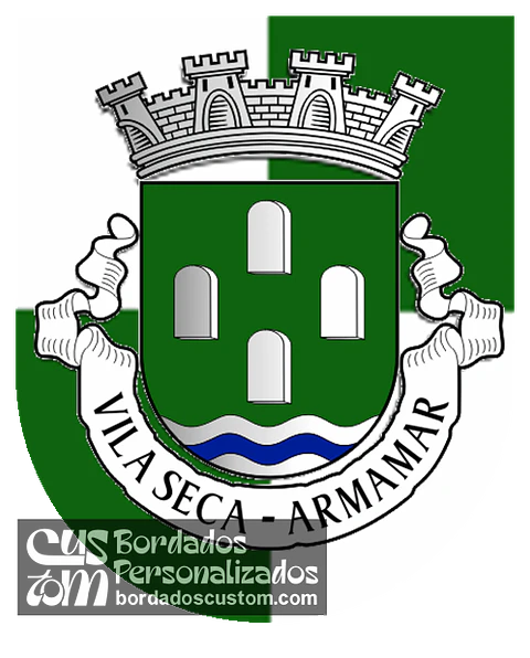 Emblema Bordado Antiga Freguesia de Vila Seca (Armamar, Viseu)