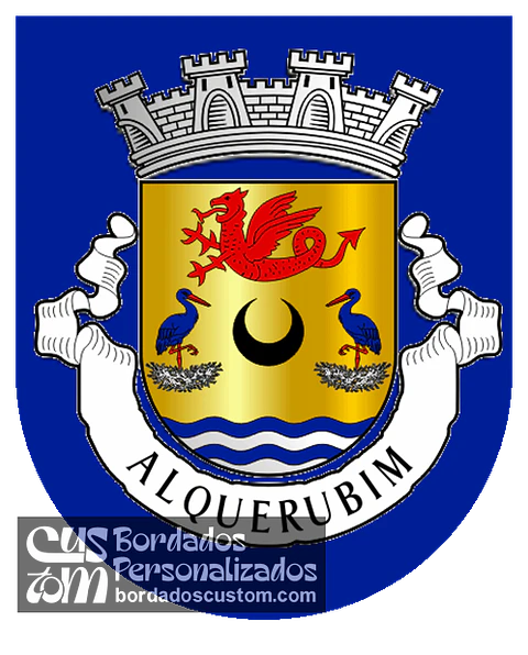 Emblema Bordado Freguesia de Alquerubim (Albergaria-a-Velha, Aveiro)