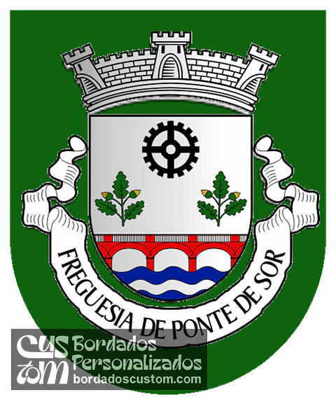 Emblema Bordado Antiga Freguesia de Ponte de Sor (Ponte de Sor, Portalegre)