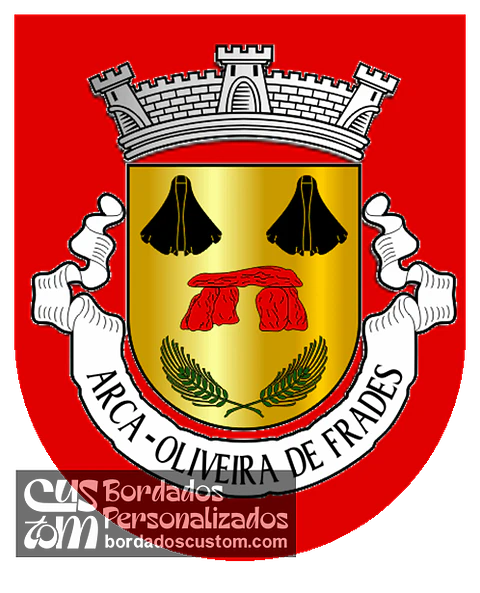 Emblema Bordado Antiga Freguesia de Arca (Oliveira de Frades, Viseu)