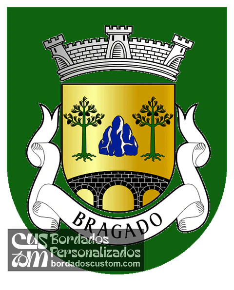 Emblema Bordado Freguesia de Bragado (Vila Pouca de Aguiar, Vila Real)