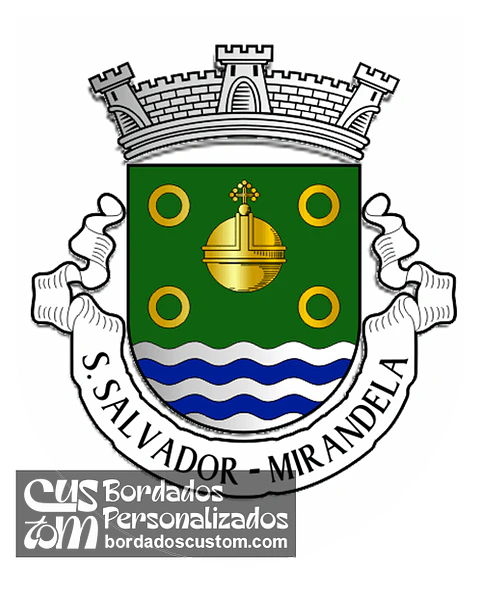 Emblema Bordado Freguesia de São Salvador (Mirandela, Bragança)