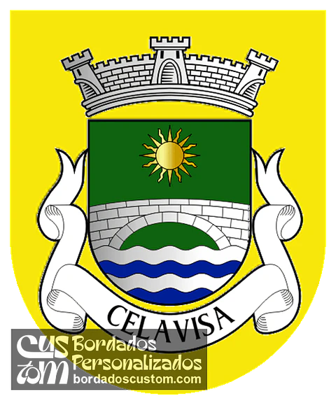 Emblema Bordado Freguesia de Celavisa (Arganil, Coimbra)
