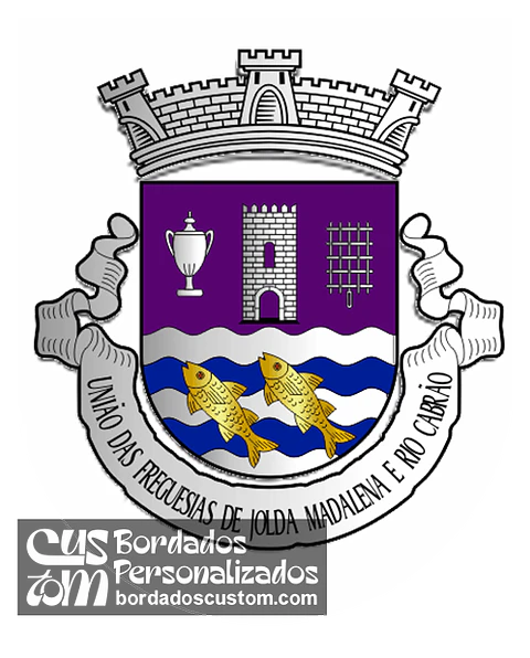 Emblema Bordado Freguesia de Jolda (Madalena) e Rio Cabrão (Arcos de Valdevez, Viana do Castelo)