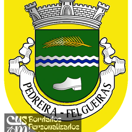 Emblema Bordado Antiga Freguesia de Pedreira (Felgueiras, Porto) 1