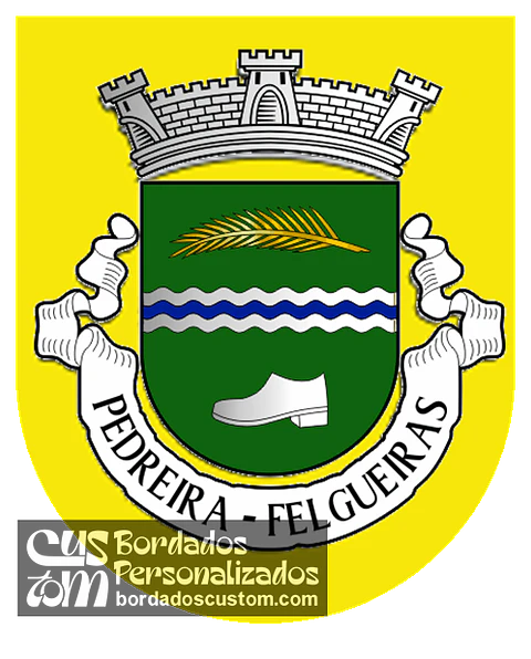 Emblema Bordado Antiga Freguesia de Pedreira (Felgueiras, Porto)