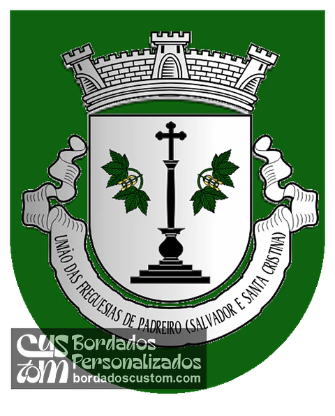 Emblema Bordado Freguesia de Padreiro (Salvador e Santa Cristina) (Arcos de Valdevez, Viana do Castelo)