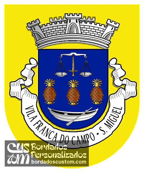Emblema Bordado Freguesia de Vila Franca do Campo (São Miguel) (Vila Franca do Campo, Açores)