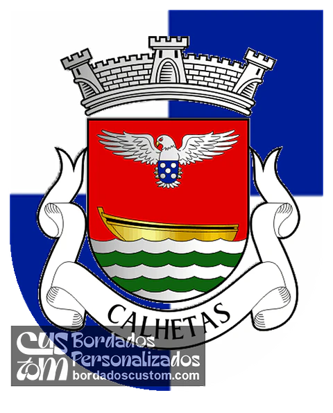 Emblema Bordado Freguesia de Calhetas (Ribeira Grande, Açores)