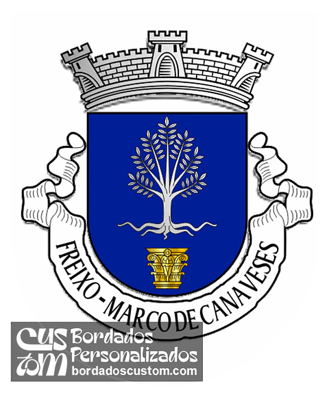Emblema Bordado Antiga Freguesia de Freixo (Marco de Canaveses, Porto)