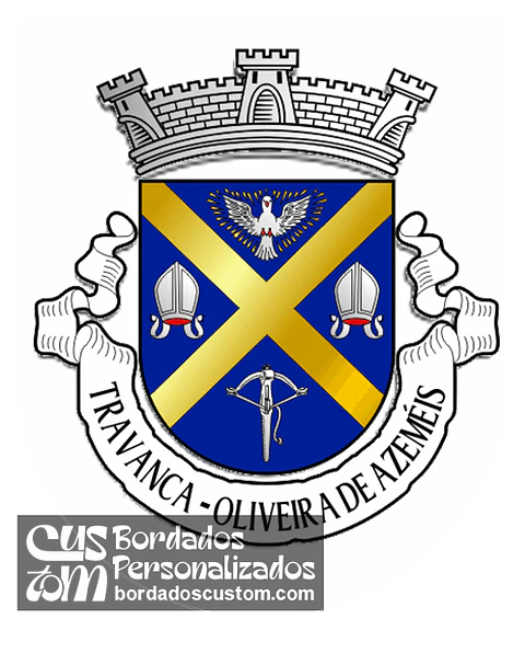 Emblema Bordado Antiga Freguesia de Travanca (Oliveira de Azeméis, Aveiro)
