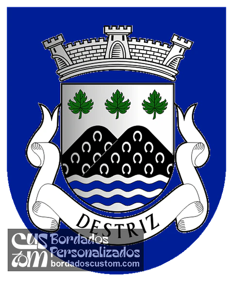 Emblema Bordado Antiga Freguesia de Destriz (Oliveira de Frades, Viseu)