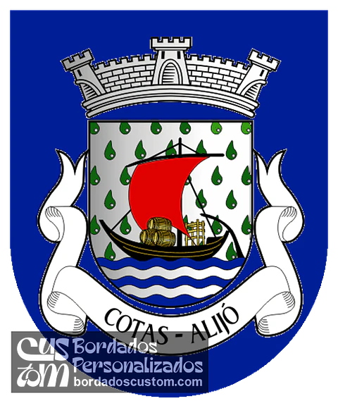 Emblema Bordado Antiga Freguesia de Cotas (Alijó, Vila Real)