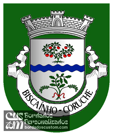 Emblema Bordado Freguesia de Biscaínho (Coruche, Santarém)