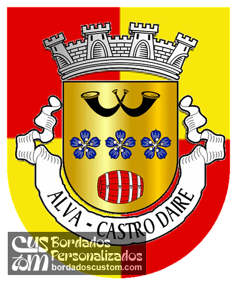 Emblema Bordado Antiga Freguesia de Alva (Castro Daire, Viseu)