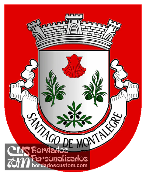 Emblema Bordado Freguesia de Santiago de Montalegre (Sardoal, Santarém)