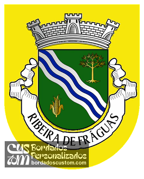 Emblema Bordado Freguesia de Ribeira de Fráguas (Albergaria-a-Velha, Aveiro)