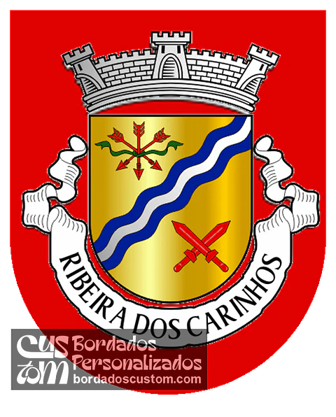 Emblema Bordado Antiga Freguesia de Ribeira dos Carinhos (Guarda, Guarda)