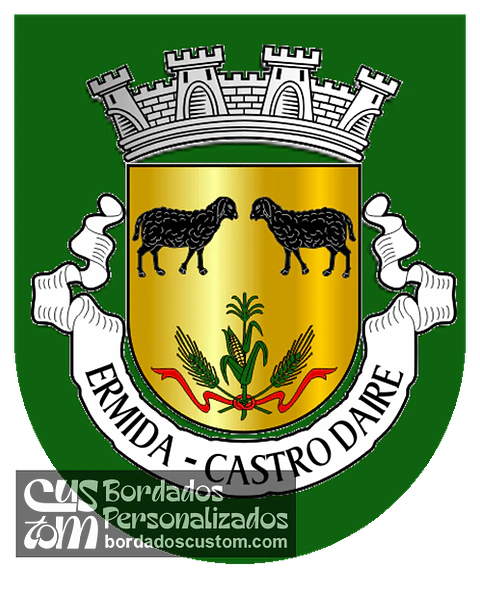 Emblema Bordado Antiga Freguesia de Ermida (Castro Daire, Viseu)