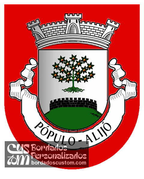 Emblema Bordado Antiga Freguesia de Pópulo (Alijó, Vila Real)