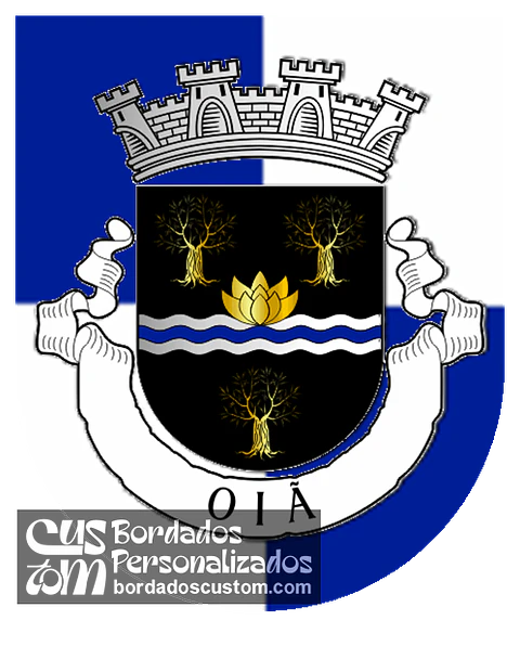 Emblema Bordado Freguesia de Oiã (Oliveira do Bairro, Aveiro)