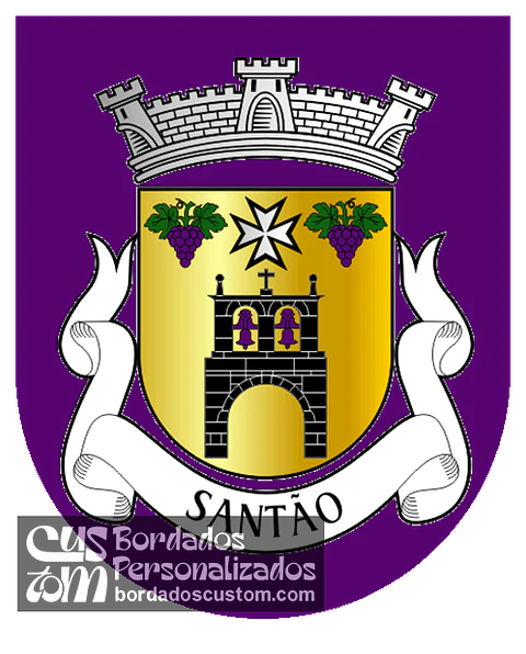 Emblema Bordado Antiga Freguesia de Santão (Felgueiras, Porto)