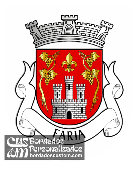 Emblema Bordado Antiga Freguesia de Faria (Barcelos, Braga)