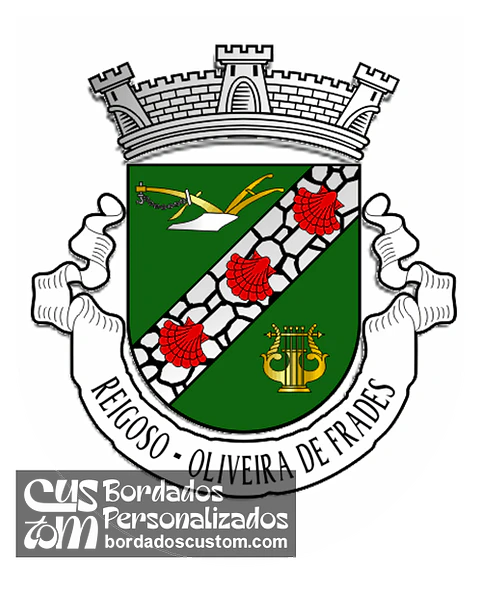 Emblema Bordado Antiga Freguesia de Reigoso (Oliveira de Frades, Viseu)