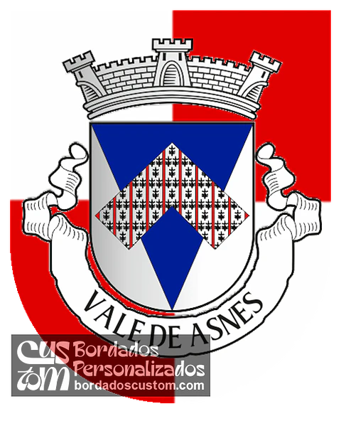 Emblema Bordado Freguesia de Vale de Asnes (Mirandela, Bragança)