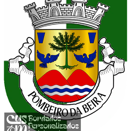 Emblema Bordado Freguesia de Pombeiro da Beira (Arganil, Coimbra) 1