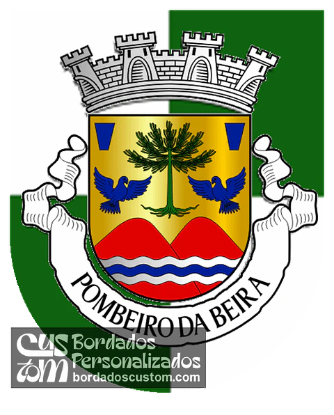 Emblema Bordado Freguesia de Pombeiro da Beira (Arganil, Coimbra)