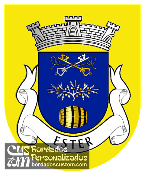 Emblema Bordado Antiga Freguesia de Ester (Castro Daire, Viseu)