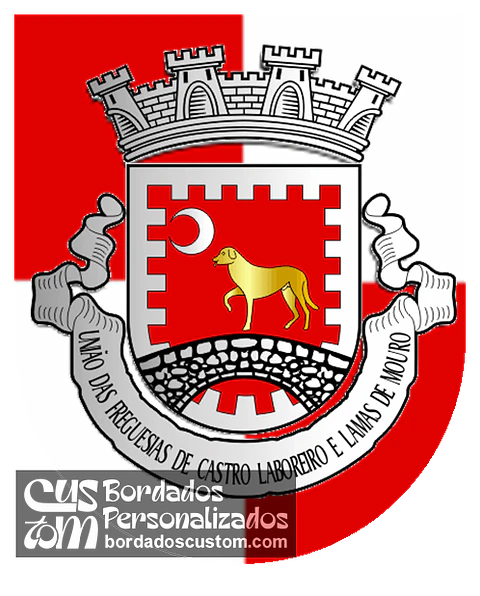 Emblema Bordado Freguesia de Castro Laboreiro e Lamas de Mouro (Melgaço, Viana do Castelo)