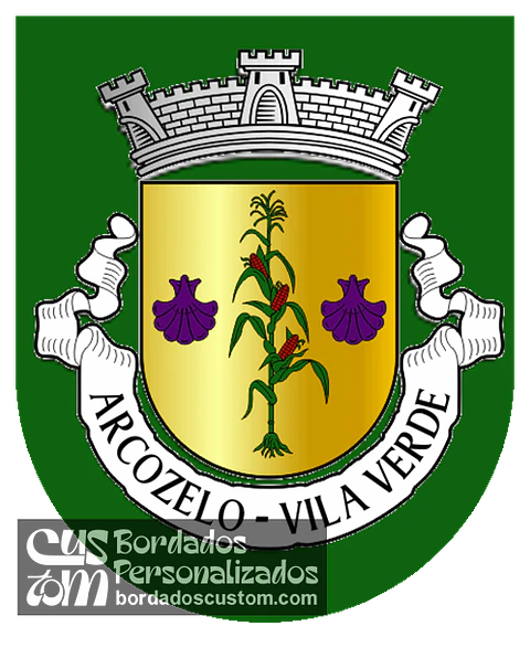 Emblema Bordado Antiga Freguesia de Arcozelo (Vila Verde, Braga)