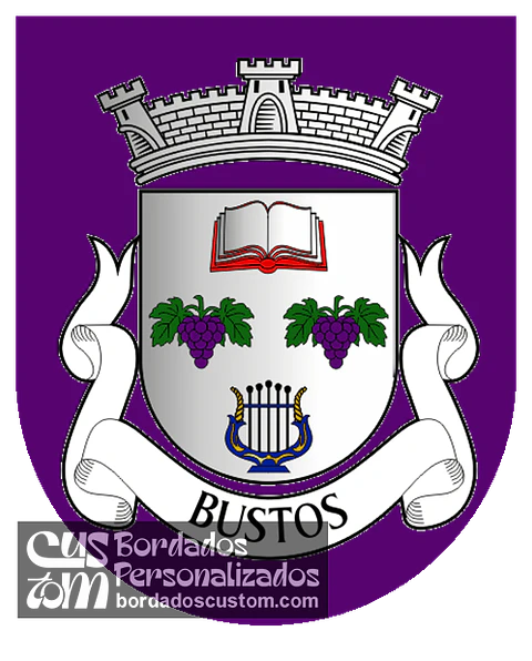 Emblema Bordado Antiga Freguesia de Bustos (Oliveira do Bairro, Aveiro)