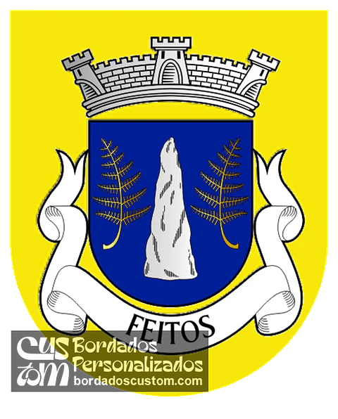 Emblema Bordado Antiga Freguesia de Feitos (Barcelos, Braga)