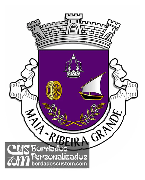Emblema Bordado Freguesia de Maia (Ribeira Grande, Açores)