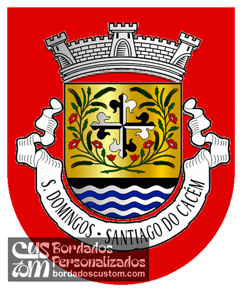 Emblema Bordado Antiga Freguesia de São Domingos (Santiago do Cacém, Setúbal)