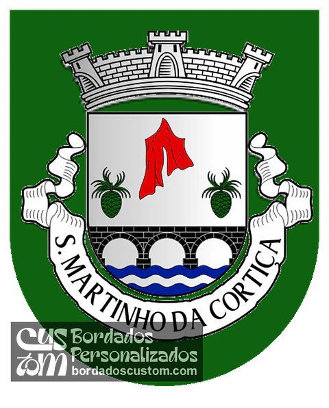 Emblema Bordado Freguesia de São Martinho da Cortiça (Arganil, Coimbra)
